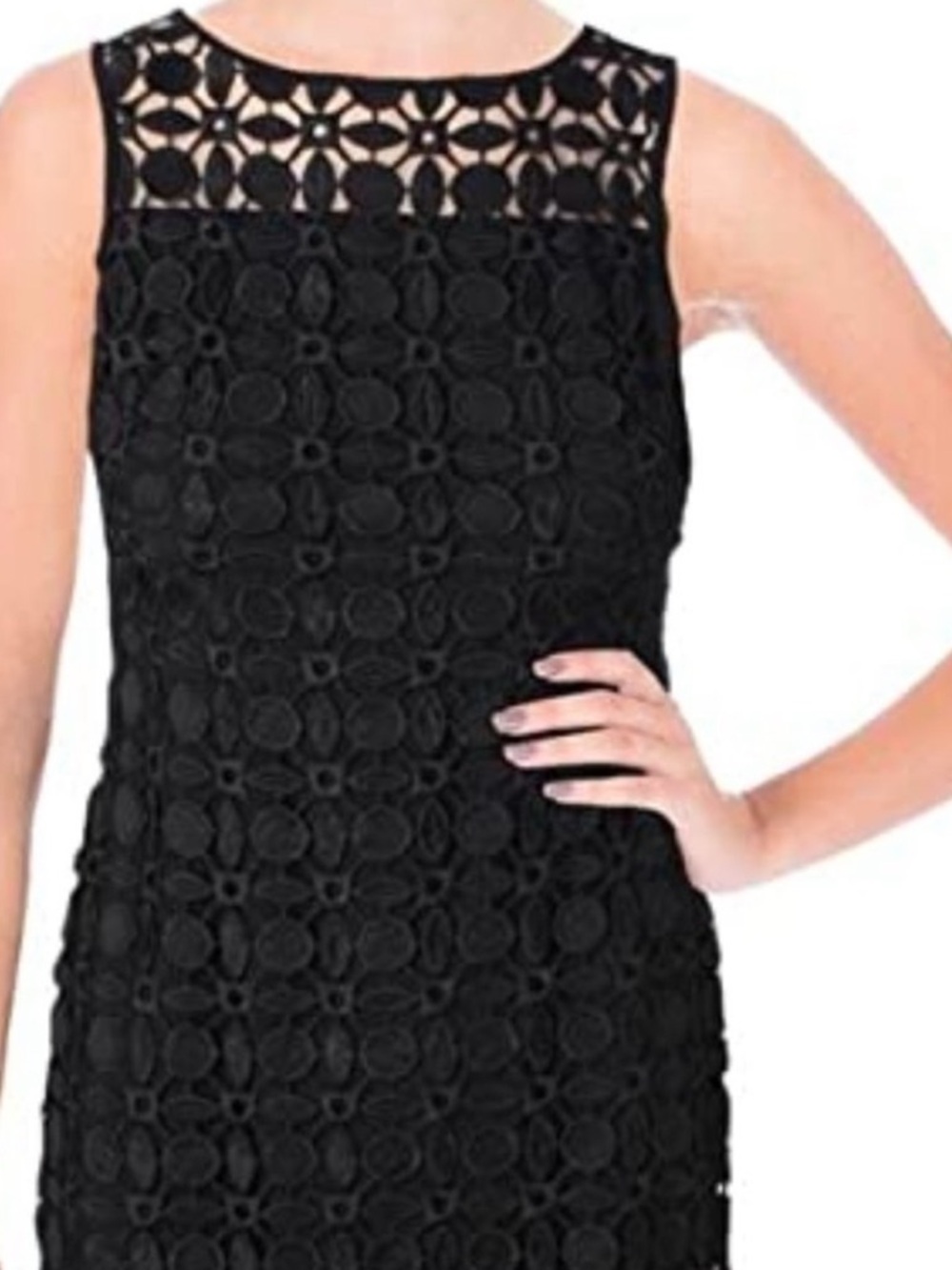 NEW RALPH LAUREN BLACK LACE OVERLAY SHIFT DRESS🖤